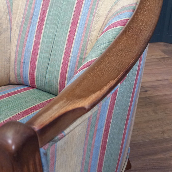 Image 1 of Vintage Stoffen Clubfauteuil