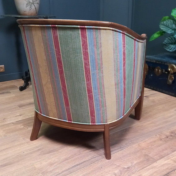 Image 1 of Vintage Stoffen Clubfauteuil