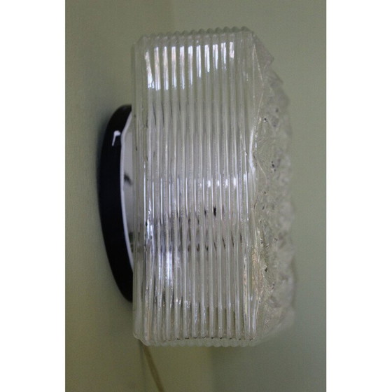 Image 1 of Vintage glazen plafond- of wandlamp, Italië, 1970