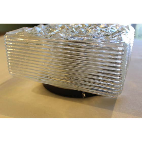 Image 1 of Vintage glazen plafond- of wandlamp, Italië, 1970