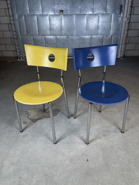 Image 1 of 2X Vintage Kusch&Co Eetkamerstoelen