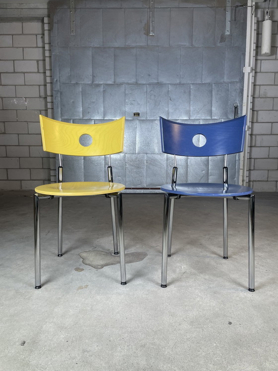 Image 1 of 2X Vintage Kusch&Co Eetkamerstoelen