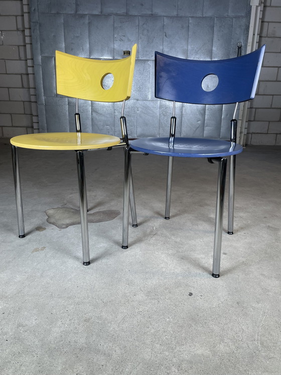 Image 1 of 2X Vintage Kusch&Co Eetkamerstoelen