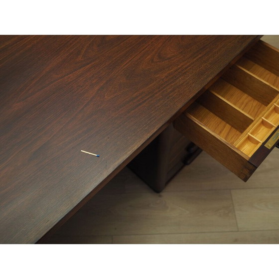 Image 1 of Vintage notenhouten bureau, Denemarken 1960