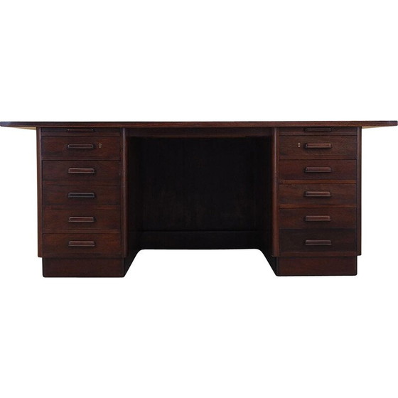 Image 1 of Vintage notenhouten bureau, Denemarken 1960