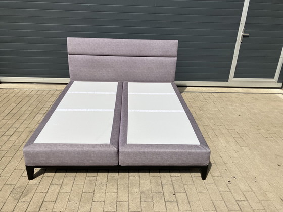 Image 1 of Zeer recente Auping Criade Boxspring 180 x 200 Lichtgrijs Topstaat!