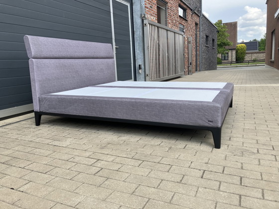 Image 1 of Zeer recente Auping Criade Boxspring 180 x 200 Lichtgrijs Topstaat!