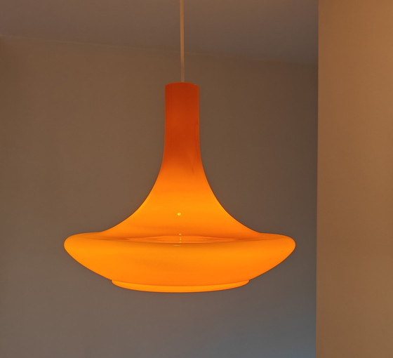 Image 1 of Peill & Putzler Oranje Hanglamp  Glas