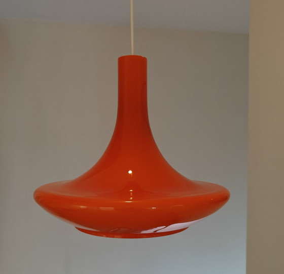 Image 1 of Peill & Putzler Oranje Hanglamp  Glas