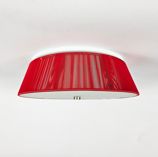 Leucos - model Lilith - PL40 - plafondlamp -  satijndraad - gesatineerd glas - Italie - na 2000