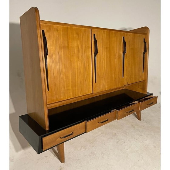 Image 1 of Vintage highboard in licht eikenhout van Gerard Guermonprez, 1950