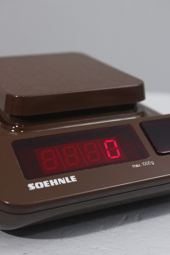 Image 1 of Vintage Soehnle Mignon Space Age 1970S Led Elektronische Keukenweegschaal