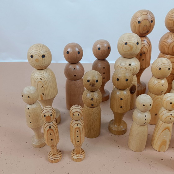 Image 1 of Vintage Peg Dolls 