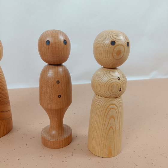 Image 1 of Vintage Peg Dolls 