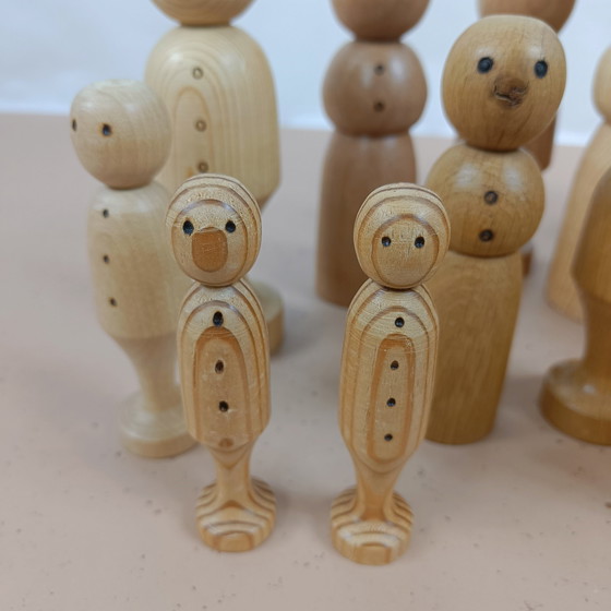 Image 1 of Vintage Peg Dolls 