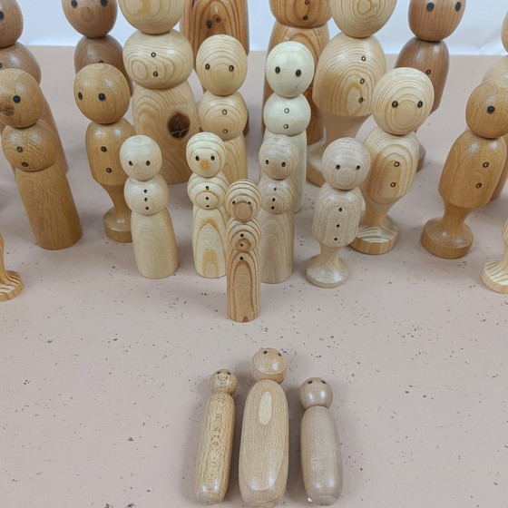 Image 1 of Vintage Peg Dolls 