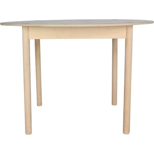 Vintage Flip-Top eikenhouten ronde eettafel door Børge Mogensen voor Fdb Møbler, Denemarken 1950