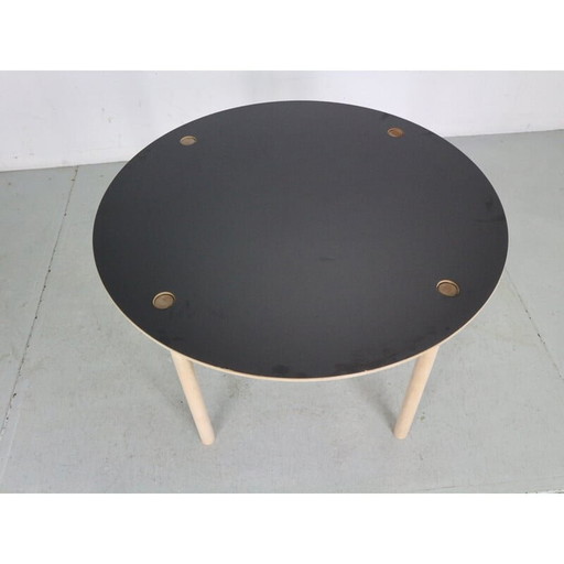 Vintage Flip-Top eikenhouten ronde eettafel door Børge Mogensen voor Fdb Møbler, Denemarken 1950