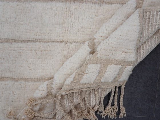 Image 1 of Berber tapijt - 292 cm x 200 cm - wit wol