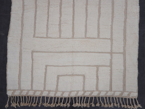 Image 1 of Berber tapijt - 292 cm x 200 cm - wit wol