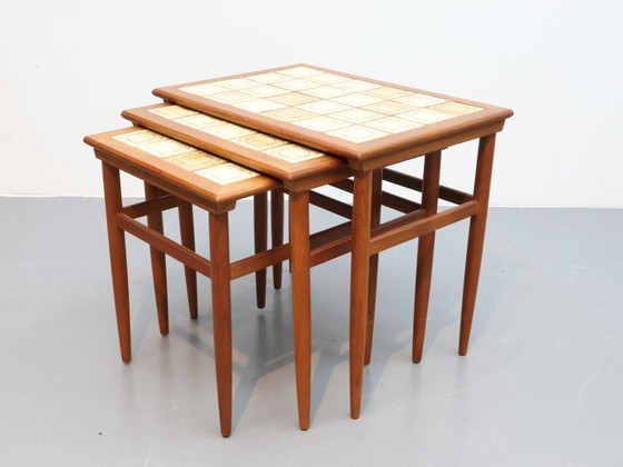 Image 1 of Vintage Deense Mimiset Teak Keramiek