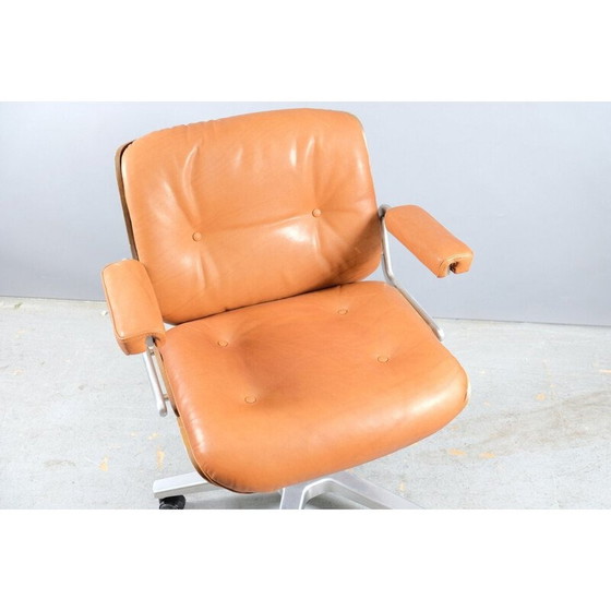Image 1 of Vintage Pasal leren stoel door Dittert voor Stoll Giroflex, Duitsland 1960