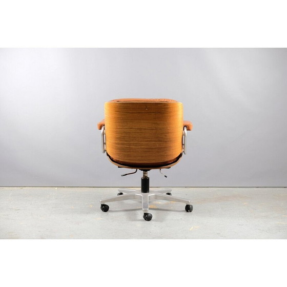 Image 1 of Vintage Pasal leren stoel door Dittert voor Stoll Giroflex, Duitsland 1960