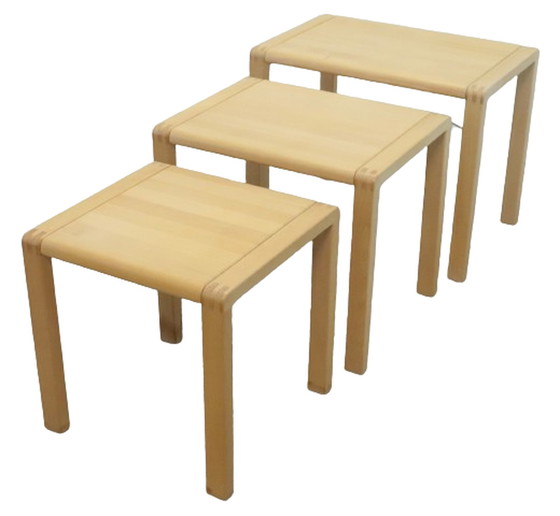 Image 1 of Salling stolefabrik nesting tables 'Aarsballe' vintage