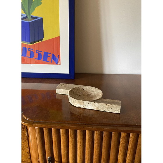 Image 1 of Vintage travertijnen asbak voor Cerri Nestore, Italië 1970