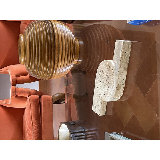 Image 1 of Vintage travertijnen asbak voor Cerri Nestore, Italië 1970