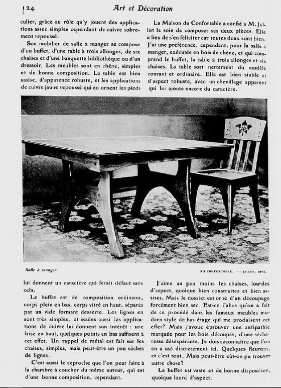 Image 1 of Set van 6 Art Nouveau Stoelen van Léon Jallot