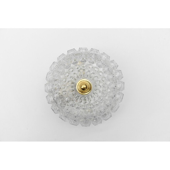 Image 1 of Vintage glazen plafondlamp voor Limburg, Duitsland 1960