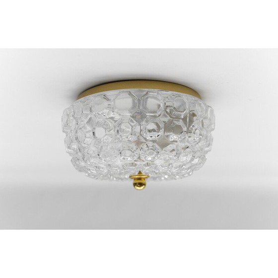 Image 1 of Vintage glazen plafondlamp voor Limburg, Duitsland 1960
