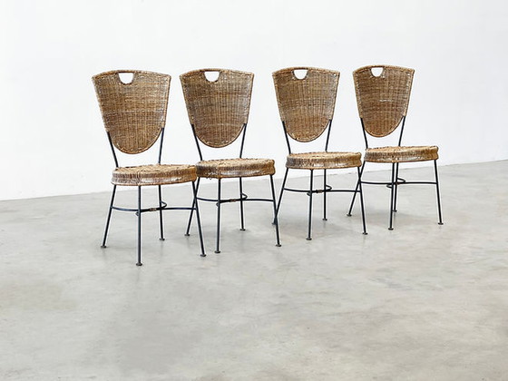 Image 1 of Rotan eetkamerstoelen