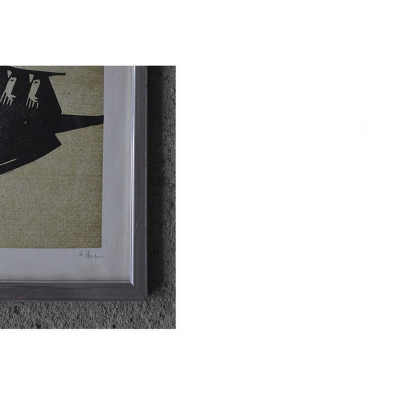 Image 1 of Vintage bijbels themaschilderij door Åke Holm, 1970