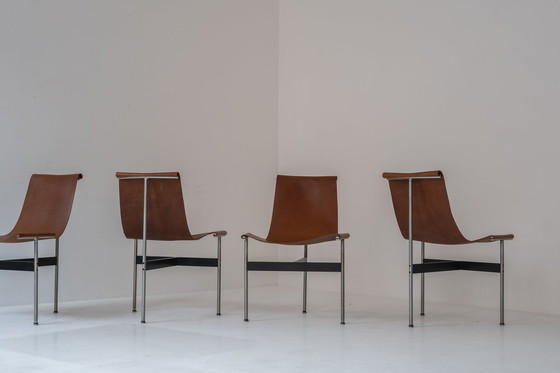 Image 1 of Set van vier eetkamerstoelen van Willam Katavolos, Douglas Kelley en Ross Littell voor Laverne International, USA 1952. 