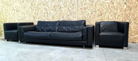 Image 1 of Violino Design Bank Met Twee Fauteuils