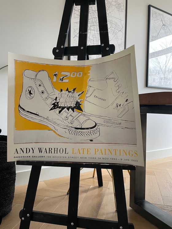 Image 1 of Andy Warhol (1928-1987), Converse Sneaker Extra Special Value, 1985-86, Tentoonstellingsaffiche 1992-1993, New York