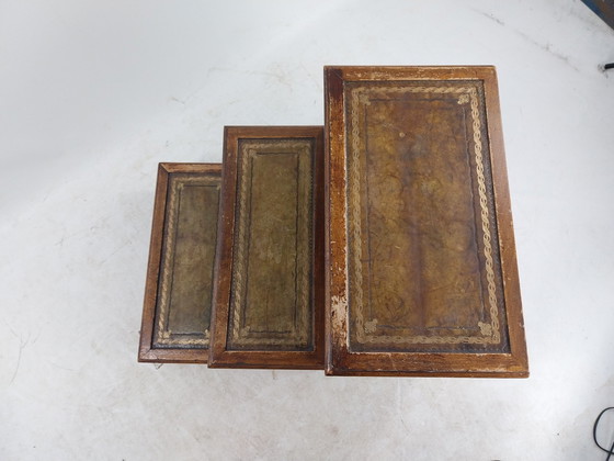 Image 1 of 1 x 19e Eeuws Bedstee/Bibliotheektrapje Met Opbergmogelijkheid