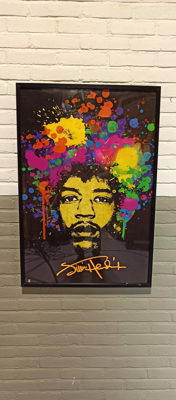 Image 1 of Ingelijste poster van Jimi Hendrix