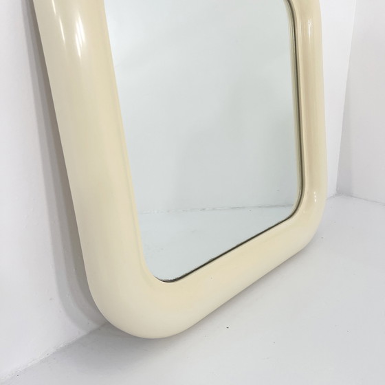 Image 1 of Crème Delfo spiegel door Sergio Mazza voor Artemide, 1960S