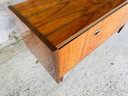 Mid Century, gevlamd walnoten dressoir, jaren 1960