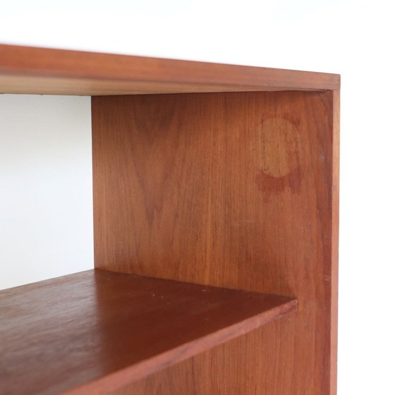 Image 1 of Vintage Teak Boekenkast Wandkast Jaren 60 Houten Kast