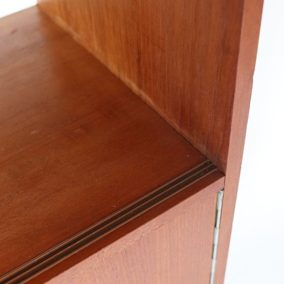 Image 1 of Vintage Teak Boekenkast Wandkast Jaren 60 Houten Kast