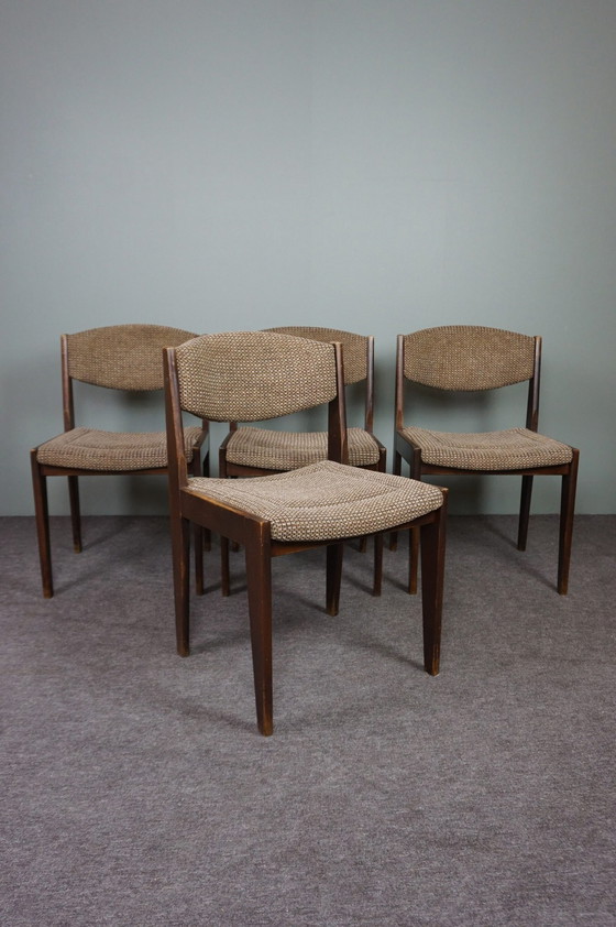 Image 1 of 4x vintage eetkamerstoelen