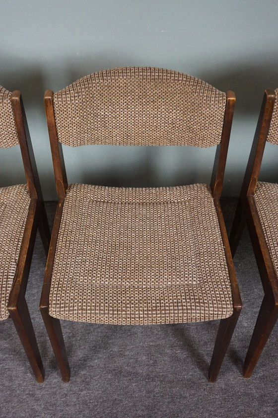 Image 1 of 4x vintage eetkamerstoelen