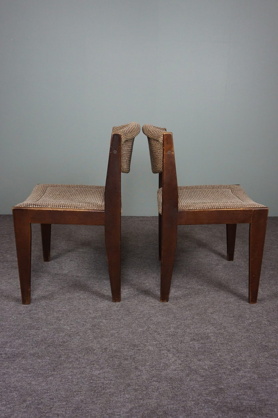 Image 1 of 4x vintage eetkamerstoelen