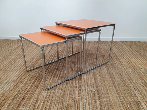 Nesting Tables Brabantia. Mimiset omkeerbaar blad oranje/wit