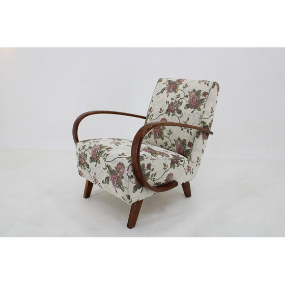 Image 1 of Vintage Gobelin fauteuil door Jindrich Halabala, Tsjecho-Slowakije 1950