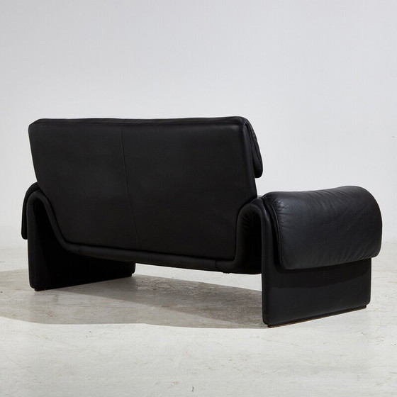 Image 1 of Vintage 2-zitsbank "Ds 2011" in leer voor De Sede, Zwitserland 1970